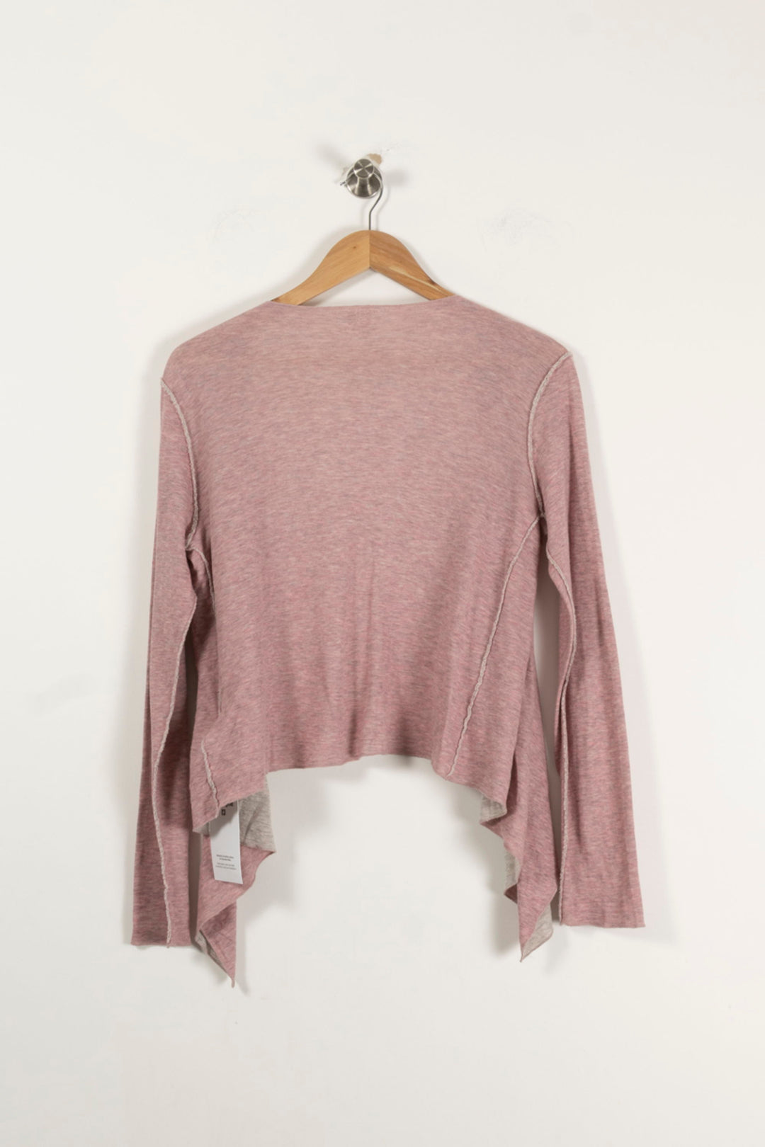 Cardigan Rose et Gris - Taille S/36 de la marque Majestic Filatures | PARAD94204 - Vendu par Paradigme - Image 4