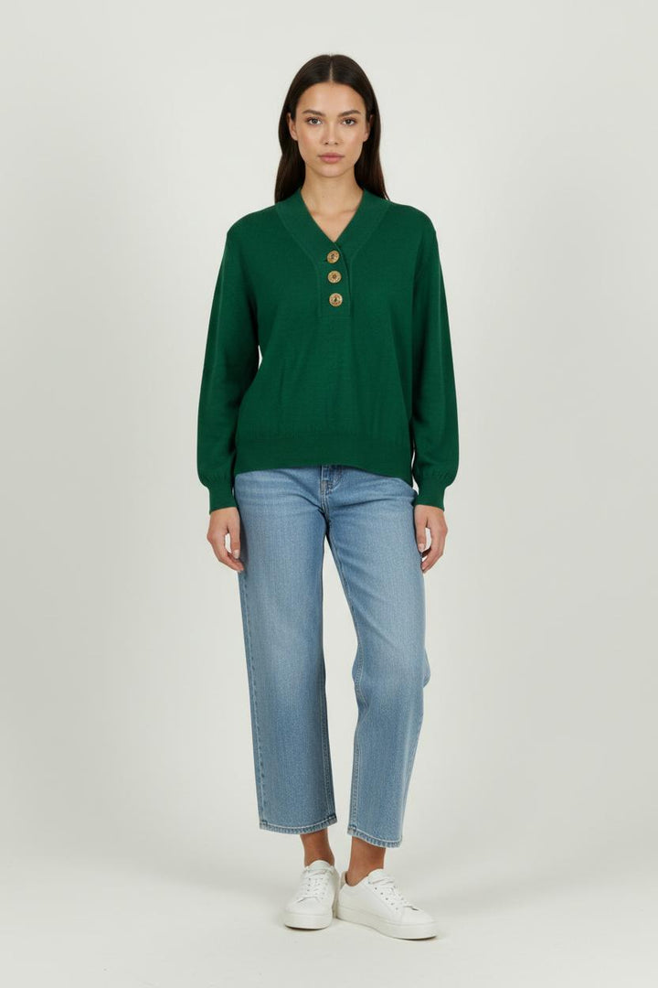 Cardigan Vert - Taille L/40 de la marque Maison Montagut | PARAD94206 - Vendu par Paradigme - Image 1