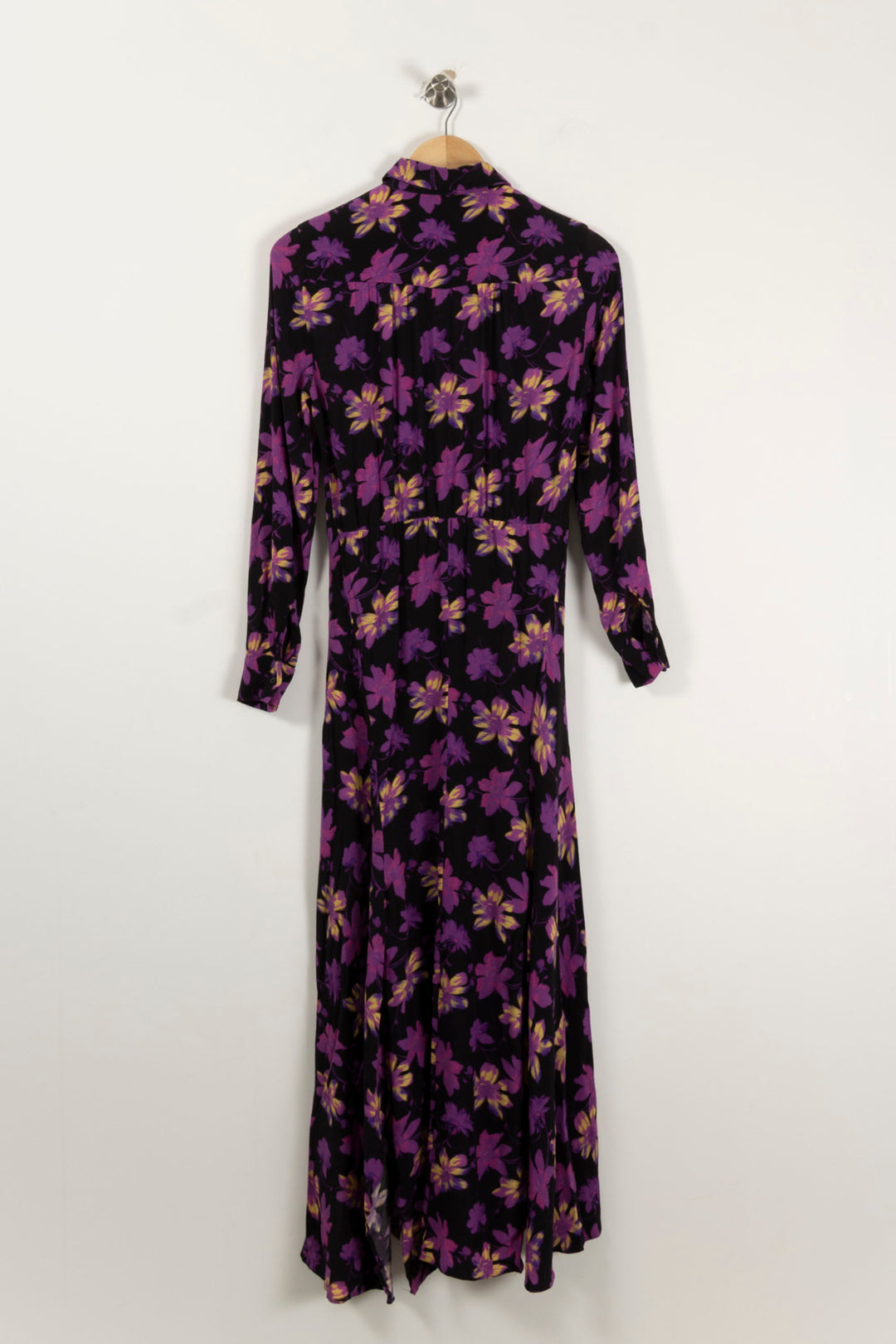 Robe Longue Violette et Jaune - Taille M/38 de la marque Maje | PARAD94218 - Vendu par Paradigme - Image 4