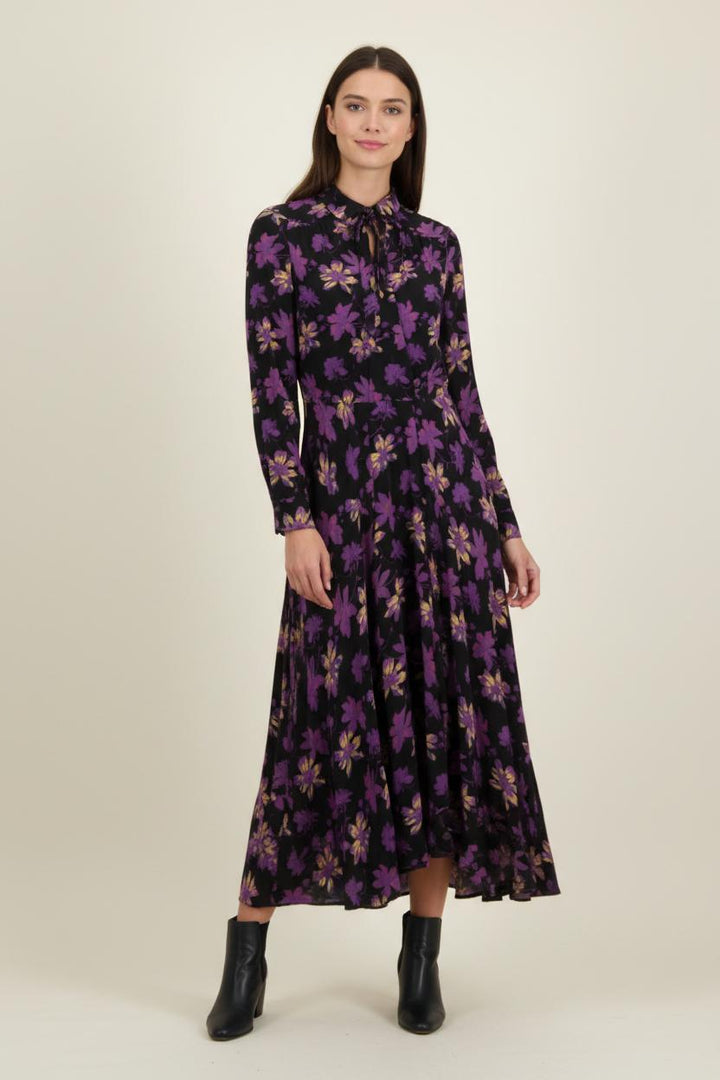 Robe Longue Violette et Jaune - Taille M/38 de la marque Maje | PARAD94218 - Vendu par Paradigme - Image 1