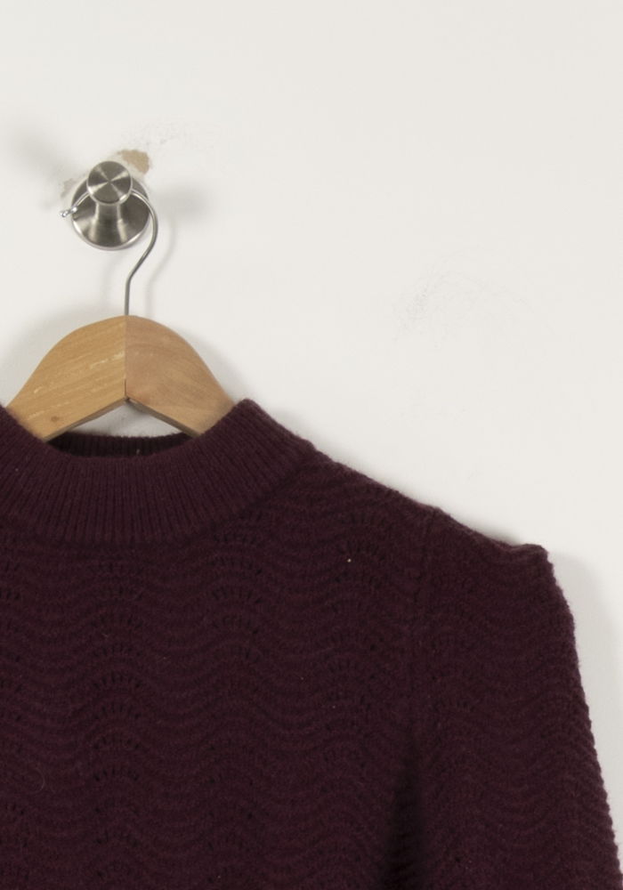 Pull Bordeaux - Taille M/38 de la marque Maison 123 | PARAD94220 - Vendu par Paradigme - Image 3