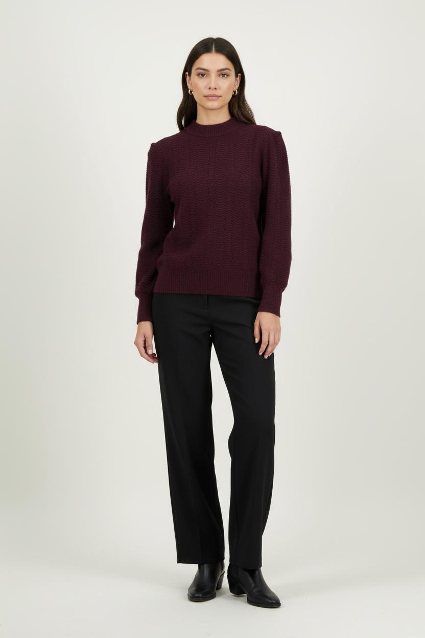 Pull Bordeaux - Taille M/38 de la marque Maison 123 | PARAD94220 - Vendu par Paradigme - Image 1