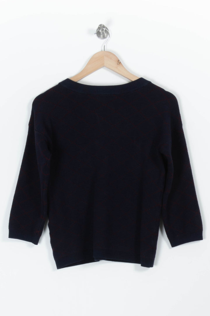 Pull Bleu Marine et Rouge - Taille M/38 de la marque Maison 123 | PARAD94221 - Vendu par Paradigme - Image 4