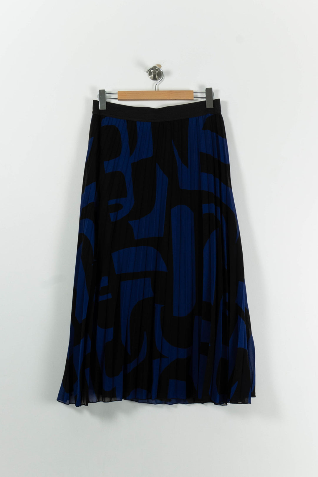 Jupe Plissée Bleue et Noire - Taille XXL/44 de la marque La Fée Maraboutée | PARAD94224 - Vendu par Paradigme - Image 4