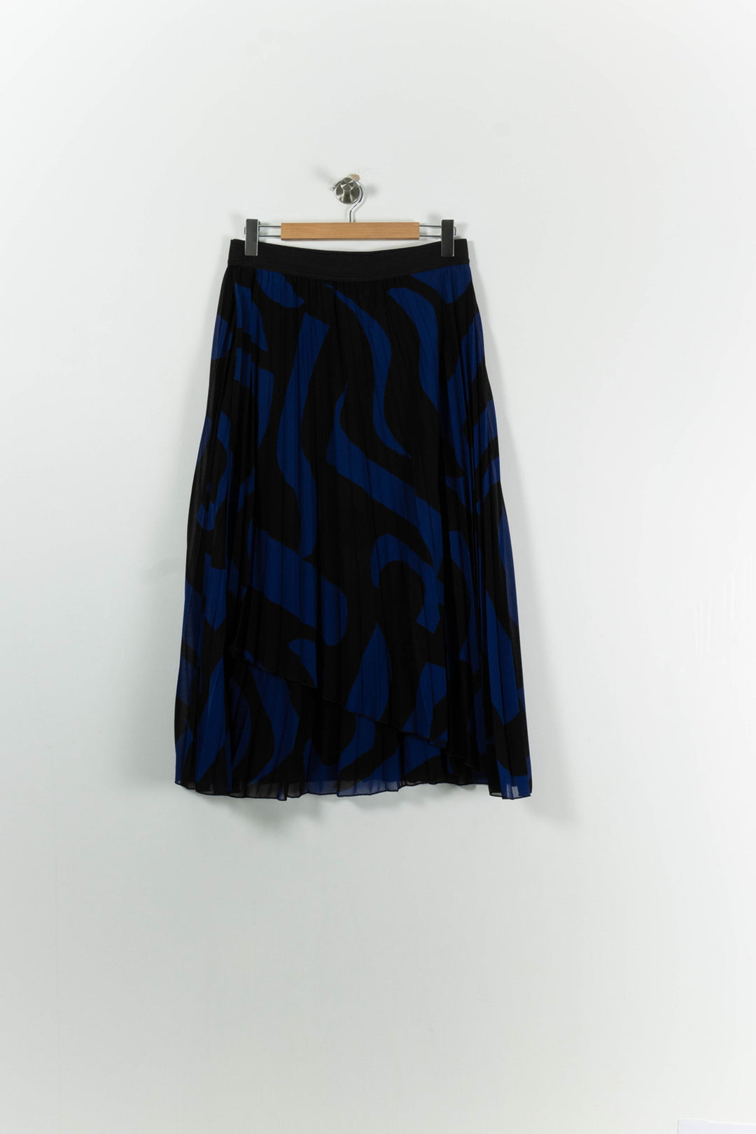 Jupe Plissée Bleue et Noire - Taille XXL/44 de la marque La Fée Maraboutée | PARAD94224 - Vendu par Paradigme - Image 2