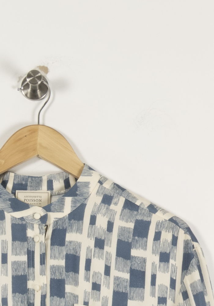 Blouse Bleu et Écru - Taille S/36 de la marque Sézane | PARAD94237 - Vendu par Paradigme - Image 3