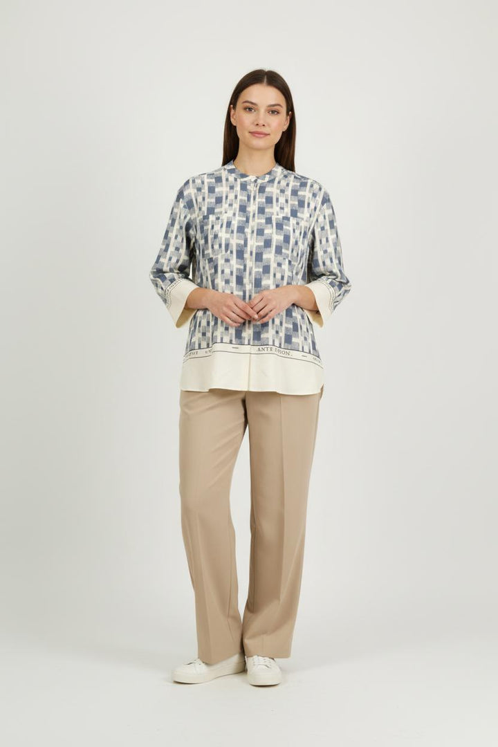 Blouse Bleu et Écru - Taille S/36 de la marque Sézane | PARAD94237 - Vendu par Paradigme - Image 1
