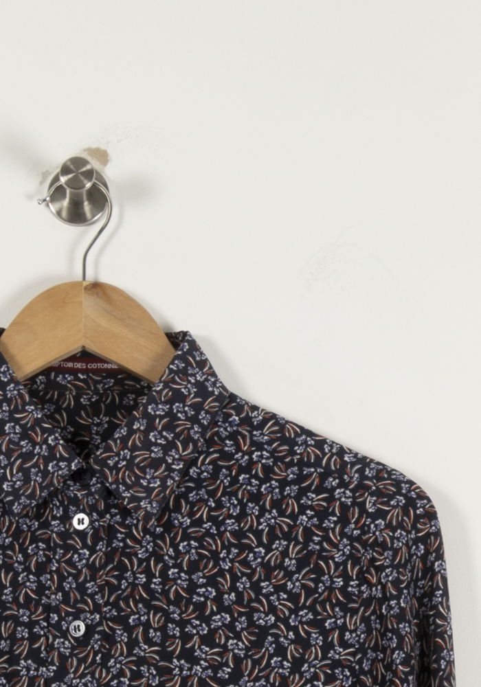 Chemise Fleurie Bleu et Marron - Taille S/36 de la marque Comptoir des Cotonniers | PARAD94238 - Vendu par Paradigme - Image 3