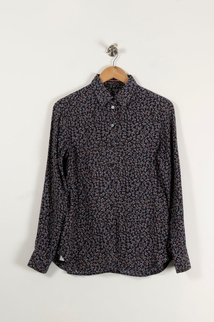 Chemise Fleurie Bleu et Marron - Taille S/36 de la marque Comptoir des Cotonniers | PARAD94238 - Vendu par Paradigme - Image 2