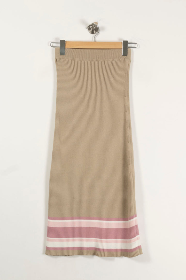 Jupe Longue Beige et Rose - Taille S/36 de la marque Rouje | PARAD94242 - Vendu par Paradigme - Image 4