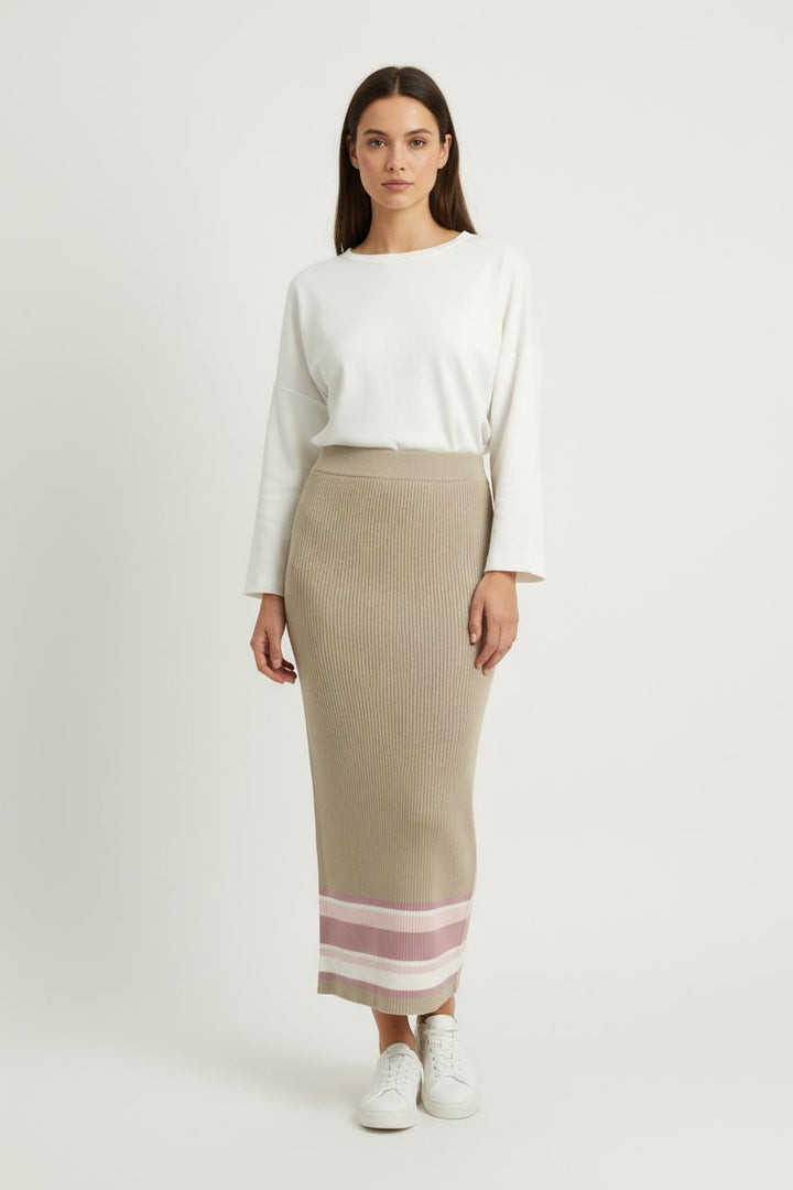 Jupe Longue Beige et Rose - Taille S/36 de la marque Rouje | PARAD94242 - Vendu par Paradigme - Image 1
