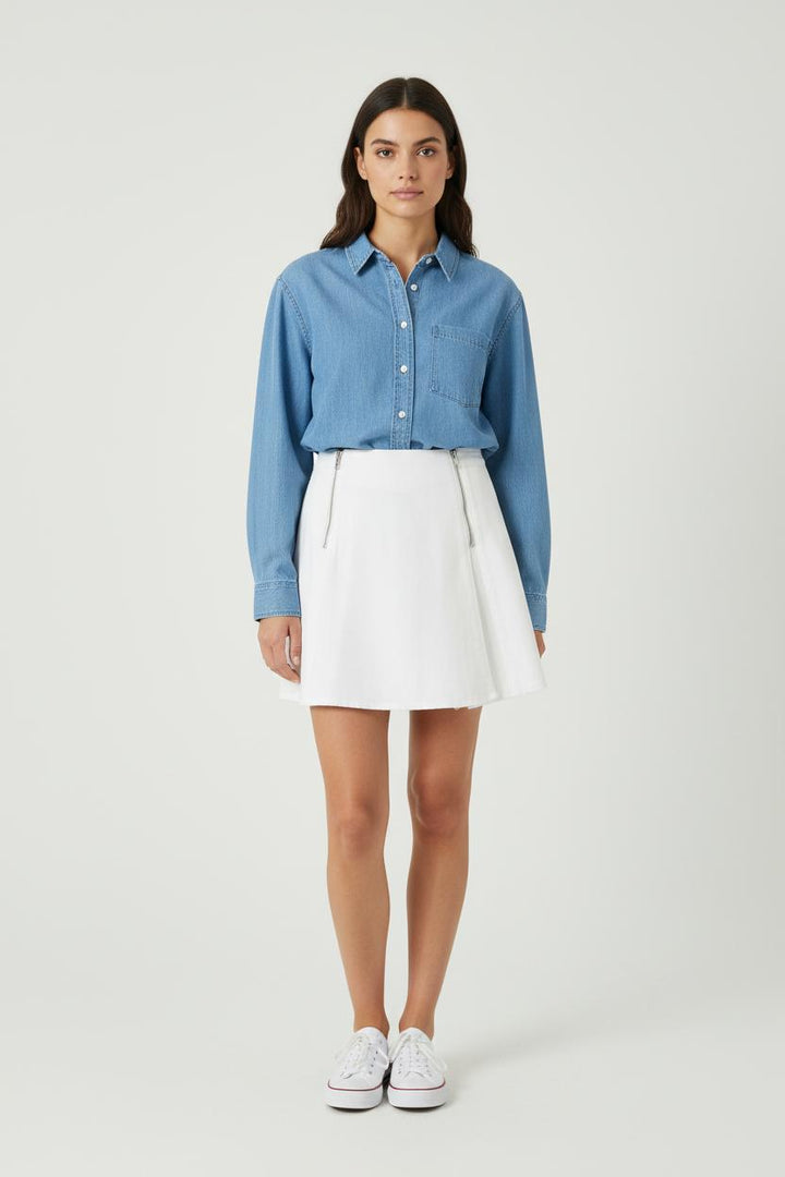 Jupe Courte Blanche - Taille XS/34 de la marque Acne Studios | PARAD94246 - Vendu par Paradigme - Image 1
