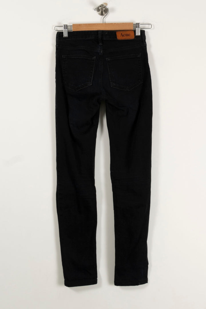 Jean Slim Noir - Taille XS/34 de la marque Acne Studios | PARAD94247 - Vendu par Paradigme - Image 4