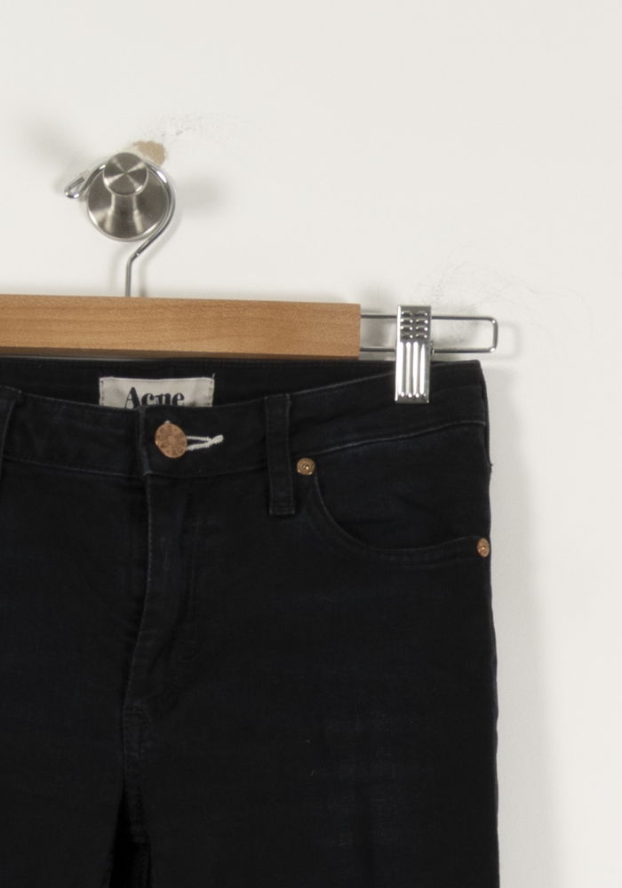 Jean Slim Noir - Taille XS/34 de la marque Acne Studios | PARAD94247 - Vendu par Paradigme - Image 3