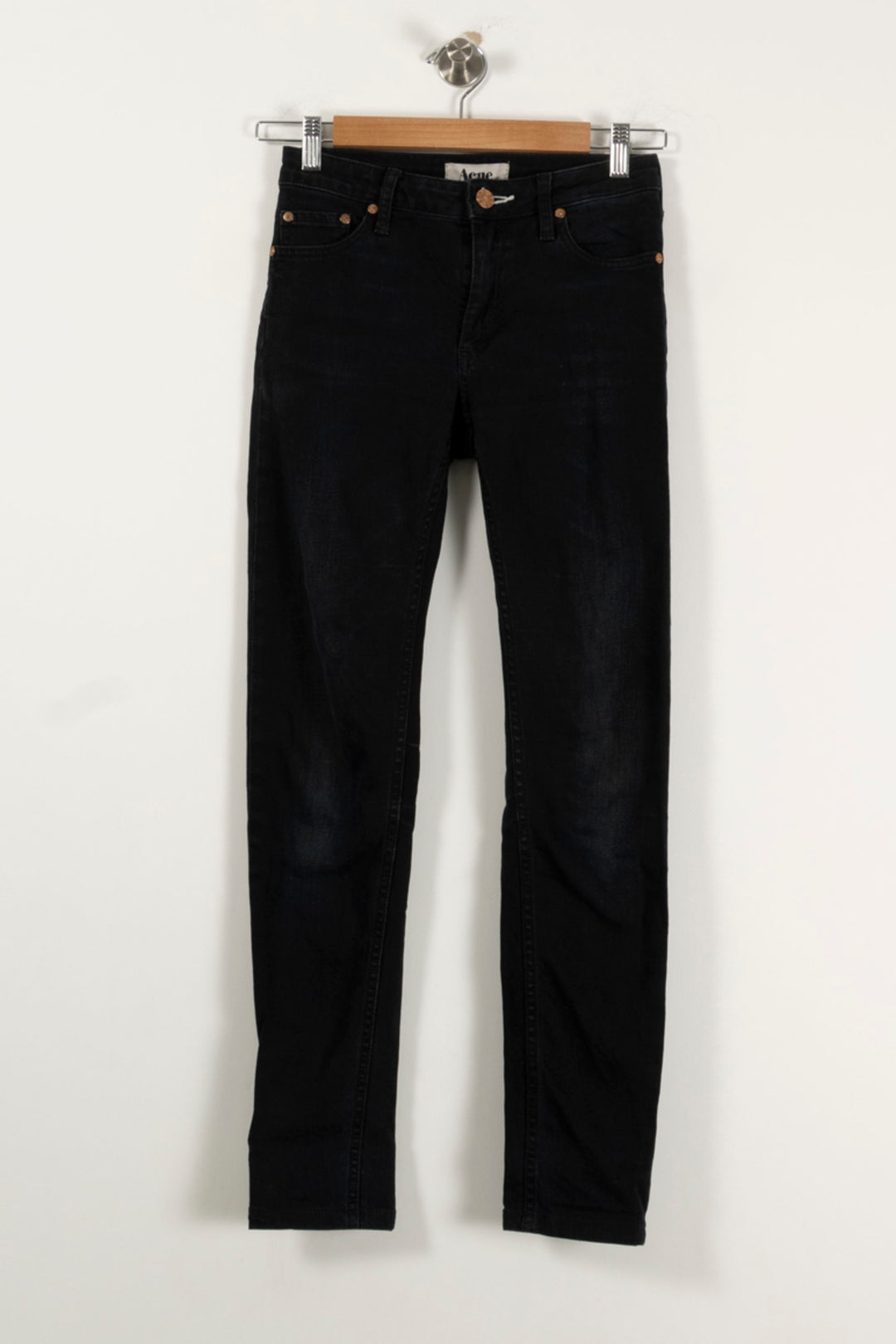 Jean Slim Noir - Taille XS/34 de la marque Acne Studios | PARAD94247 - Vendu par Paradigme - Image 2