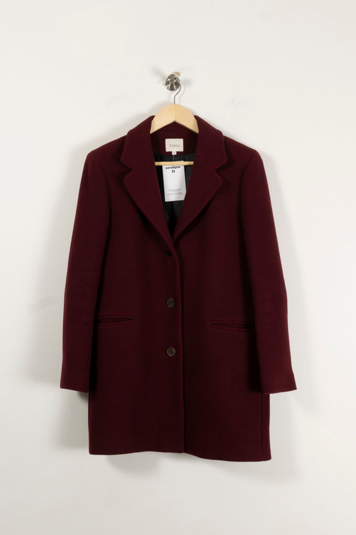 Manteau Bordeaux - Taille M/38 de la marque Pablo | PARAD94255 - Vendu par Paradigme - Image 2