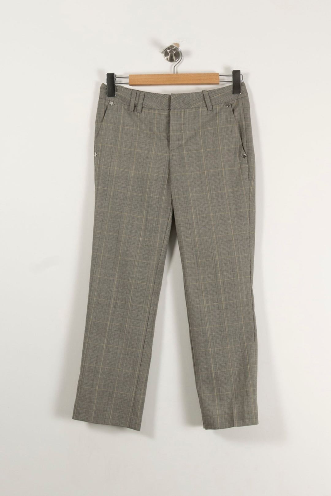Pantalon À Carreaux Gris - Taille XS/34 de la marque Zadig&Voltaire | PARAD94259 - Vendu par Paradigme - Image 2