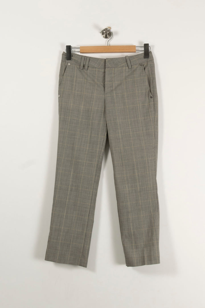 Pantalon À Carreaux Gris - Taille XS/34 de la marque Zadig&Voltaire | PARAD94259 - Vendu par Paradigme - Image 2