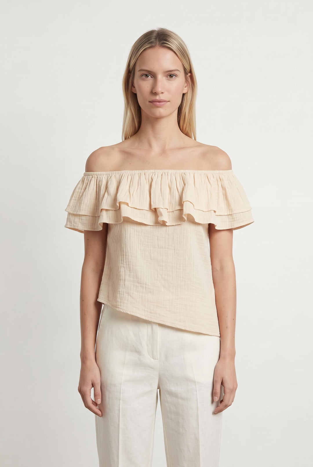 Blouse Beige - Taille XS/34