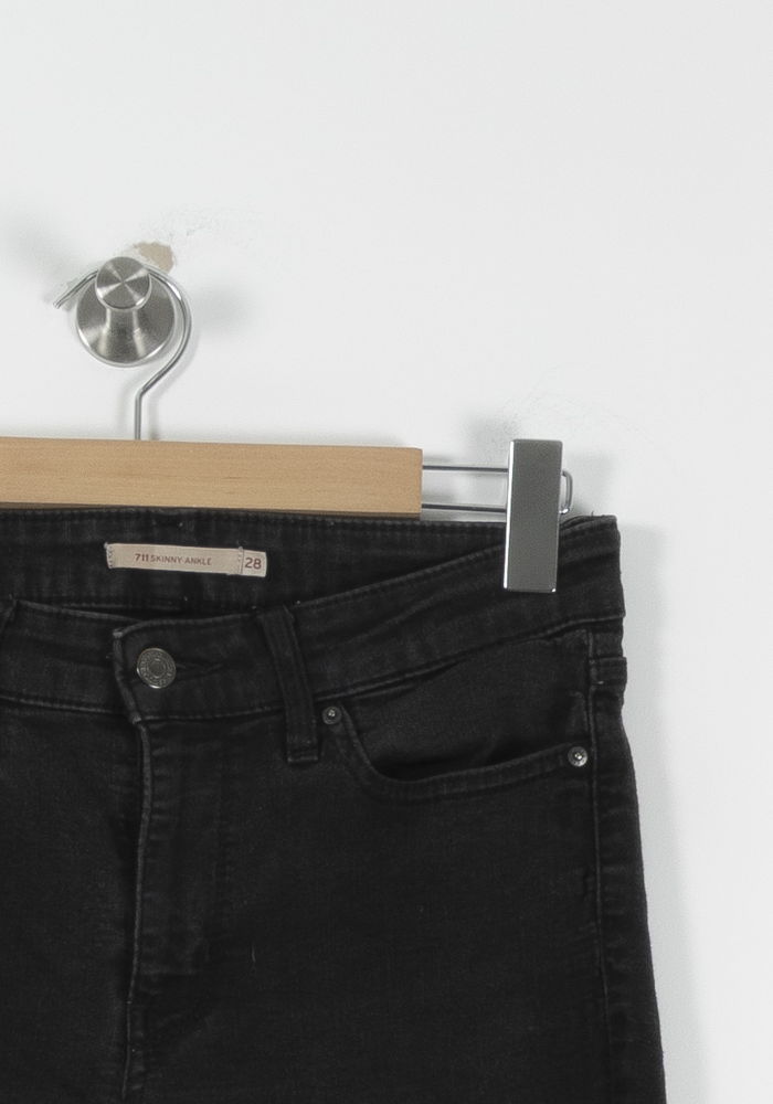 Jean Skinny Noir - Taille M/38 de la marque Levi's | PARAD94280 - Vendu par Paradigme - Image 3