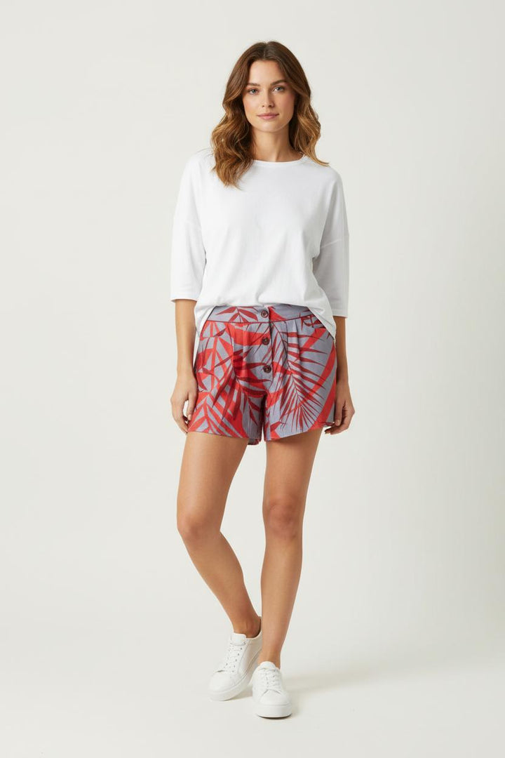 Short Rouge et Gris - Taille S/36 de la marque Heimstone | PARAD94284 - Vendu par Paradigme - Image 1