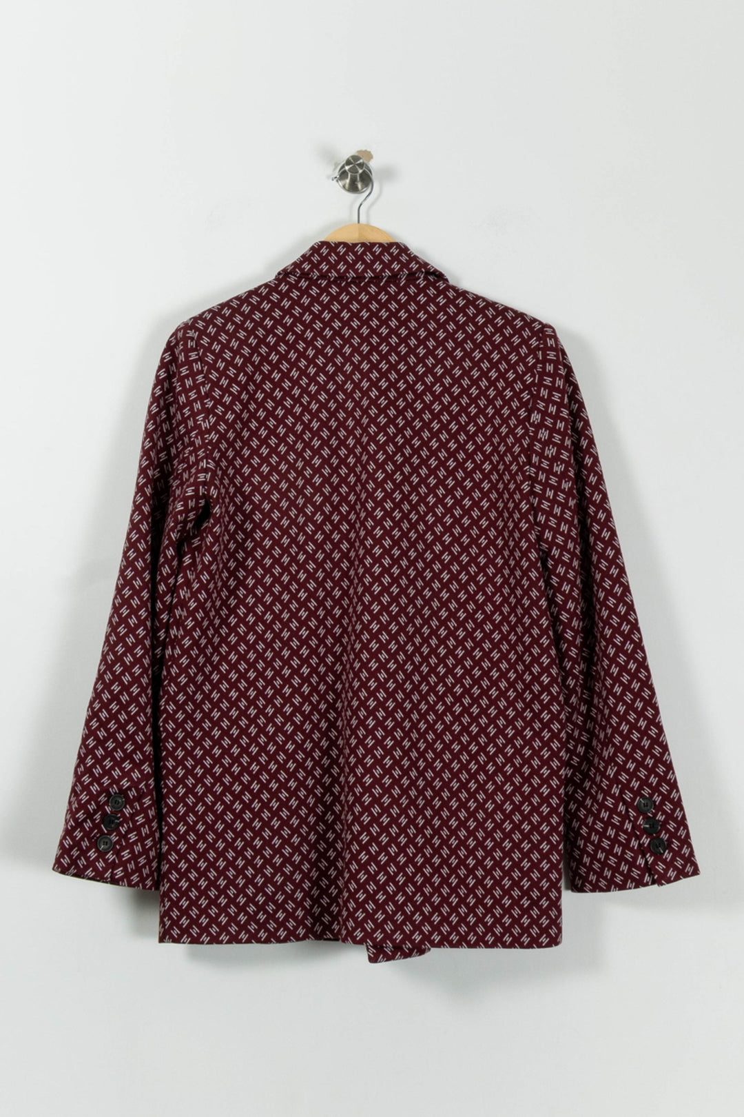 Blazer Bordeaux et Blanc - Taille S/36 de la marque Claudie Pierlot | PARAD94289 - Vendu par Paradigme - Image 4