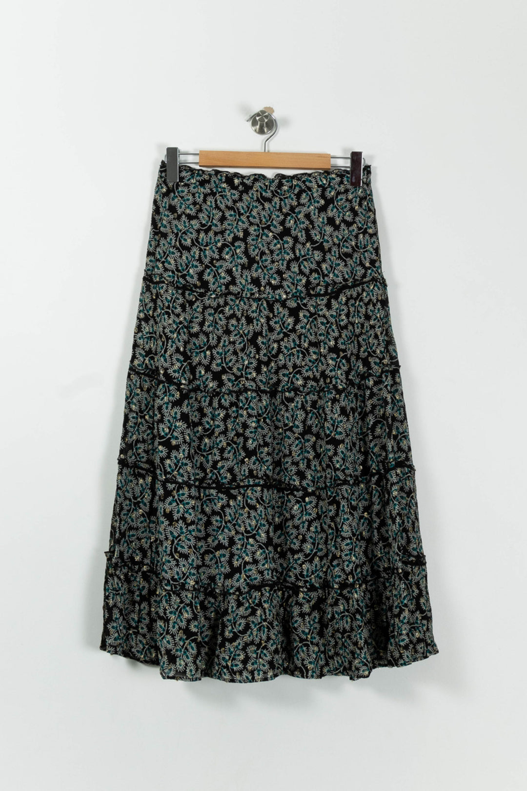 Jupe Longue Noire et Bleue - Taille M/38 de la marque Maison 123 | PARAD94290 - Vendu par Paradigme - Image 4