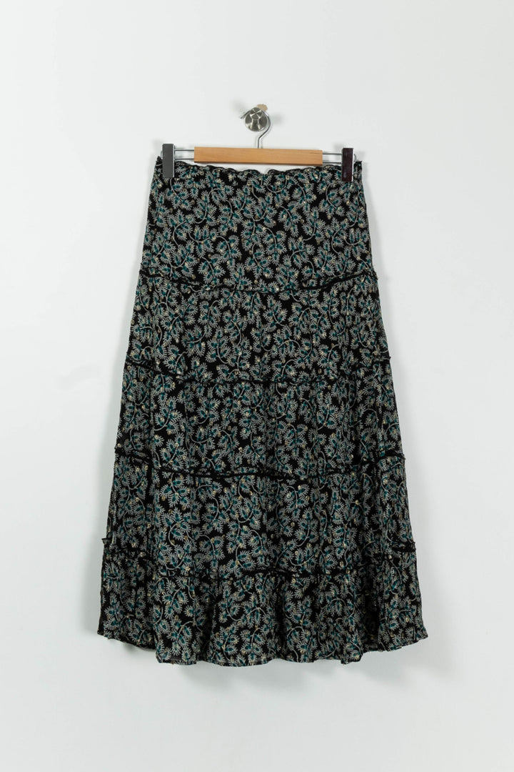 Jupe Longue Noire et Bleue - Taille M/38 de la marque Maison 123 | PARAD94290 - Vendu par Paradigme - Image 4
