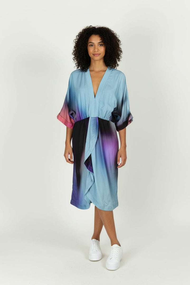 Robe Midi Bleu et Violet - Taille L/40 de la marque Valentine Gauthier | PARAD94295 - Vendu par Paradigme - Image 1