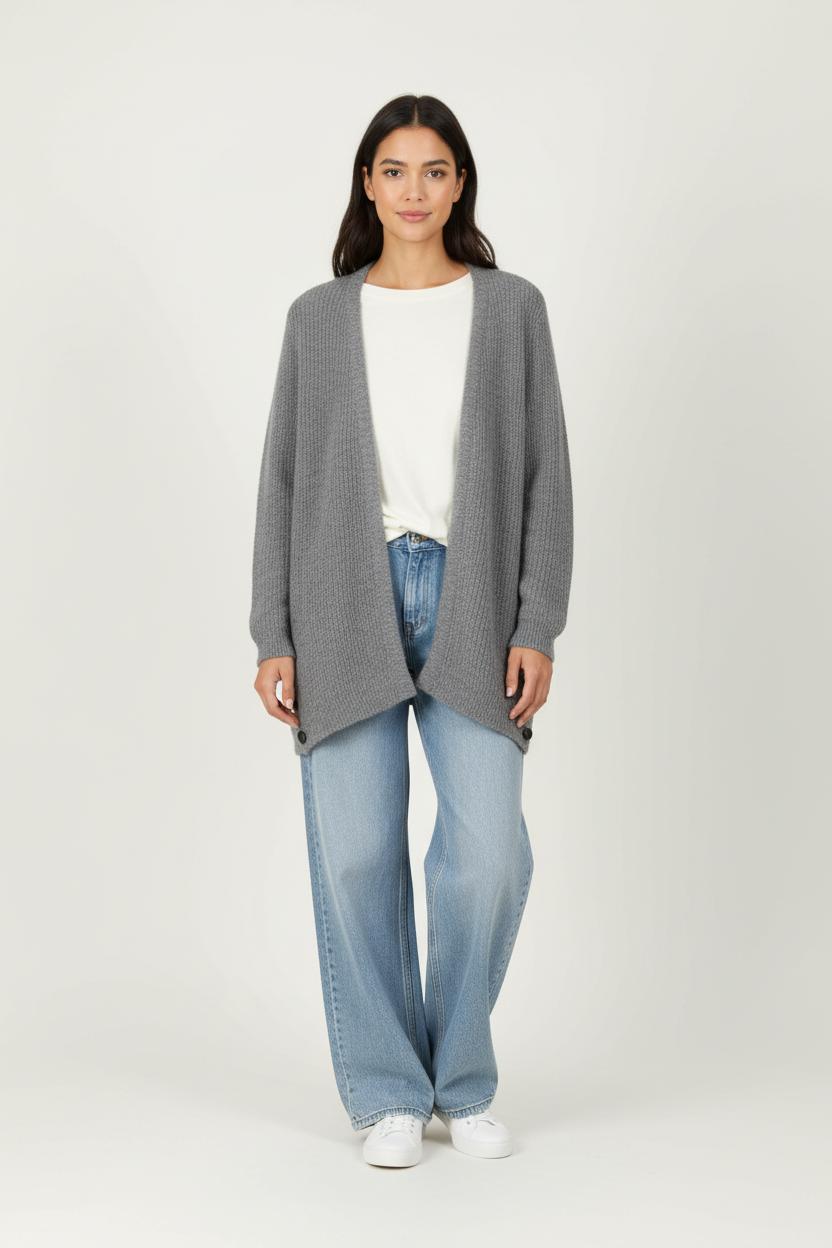 Cardigan Gris - Taille S/36 de la marque IKKS | PARAD94297 - Vendu par Paradigme - Image 1
