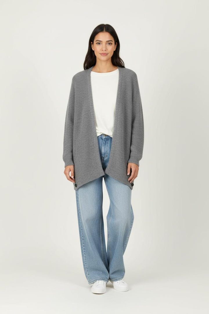 Cardigan Gris - Taille S/36 de la marque IKKS | PARAD94297 - Vendu par Paradigme - Image 1