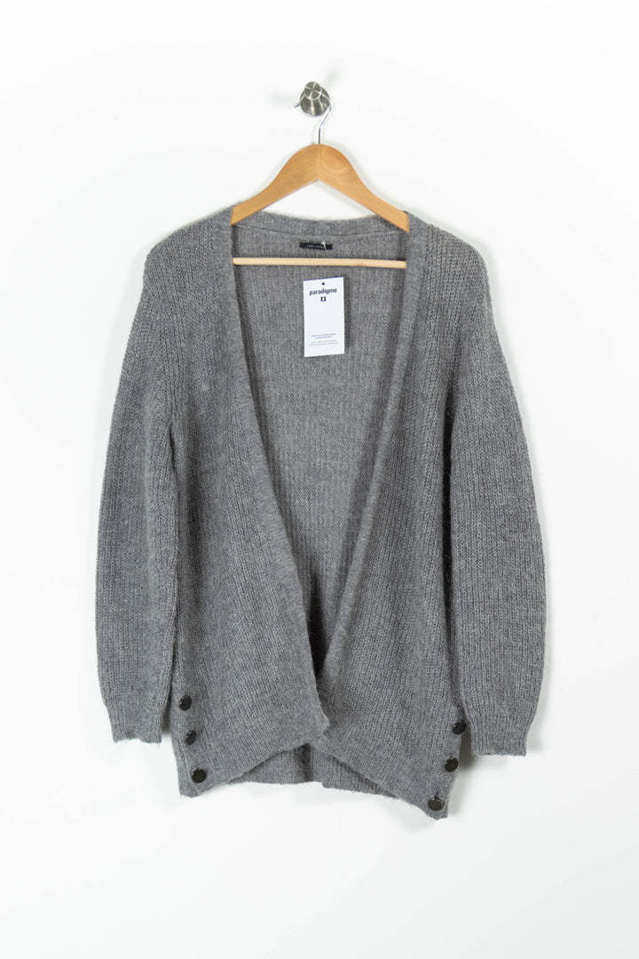Cardigan Gris - Taille S/36 de la marque IKKS | PARAD94297 - Vendu par Paradigme - Image 2