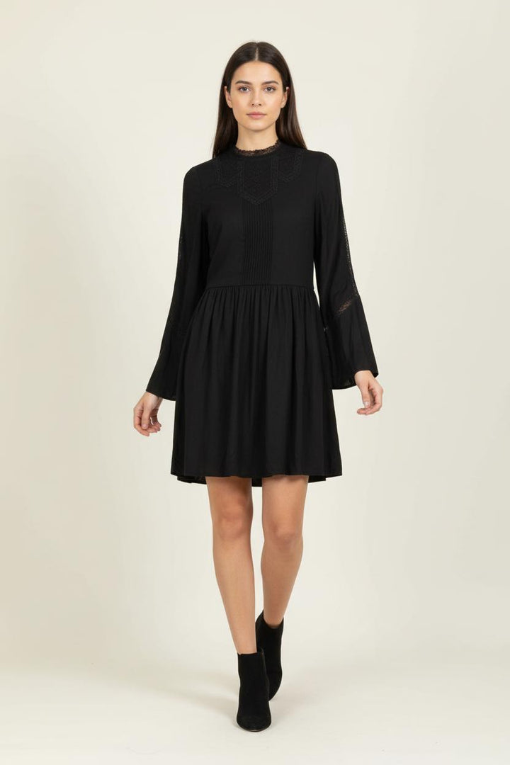 Robe Courte Noire - Taille S/36 de la marque IKKS | PARAD94299 - Vendu par Paradigme - Image 1