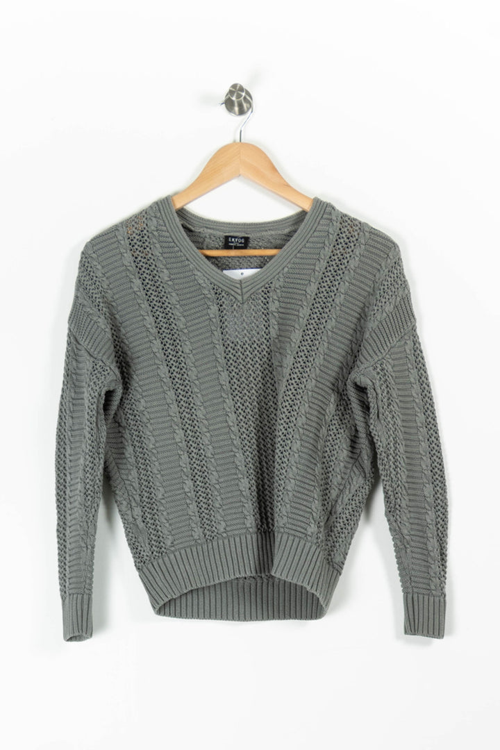 Pull Vert - Taille XS/34 de la marque Ekyog | PARAD94301 - Vendu par Paradigme - Image 2