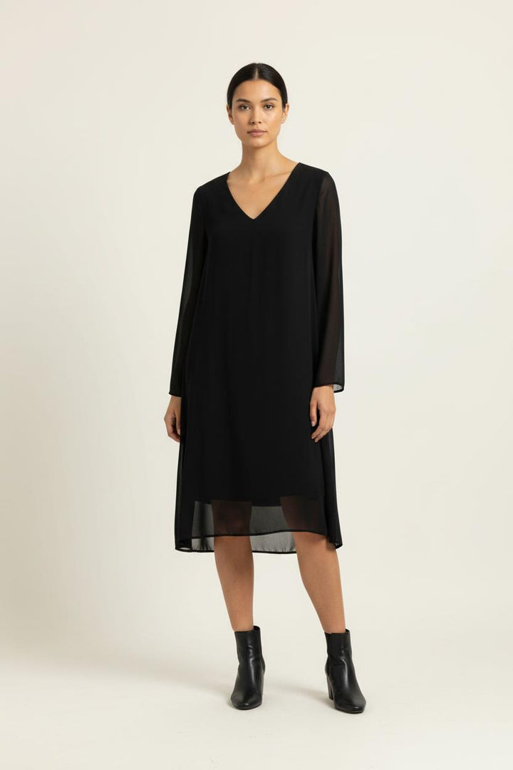 Robe Noire - Taille S/36 de la marque Claudie Pierlot | PARAD94304 - Vendu par Paradigme - Image 1