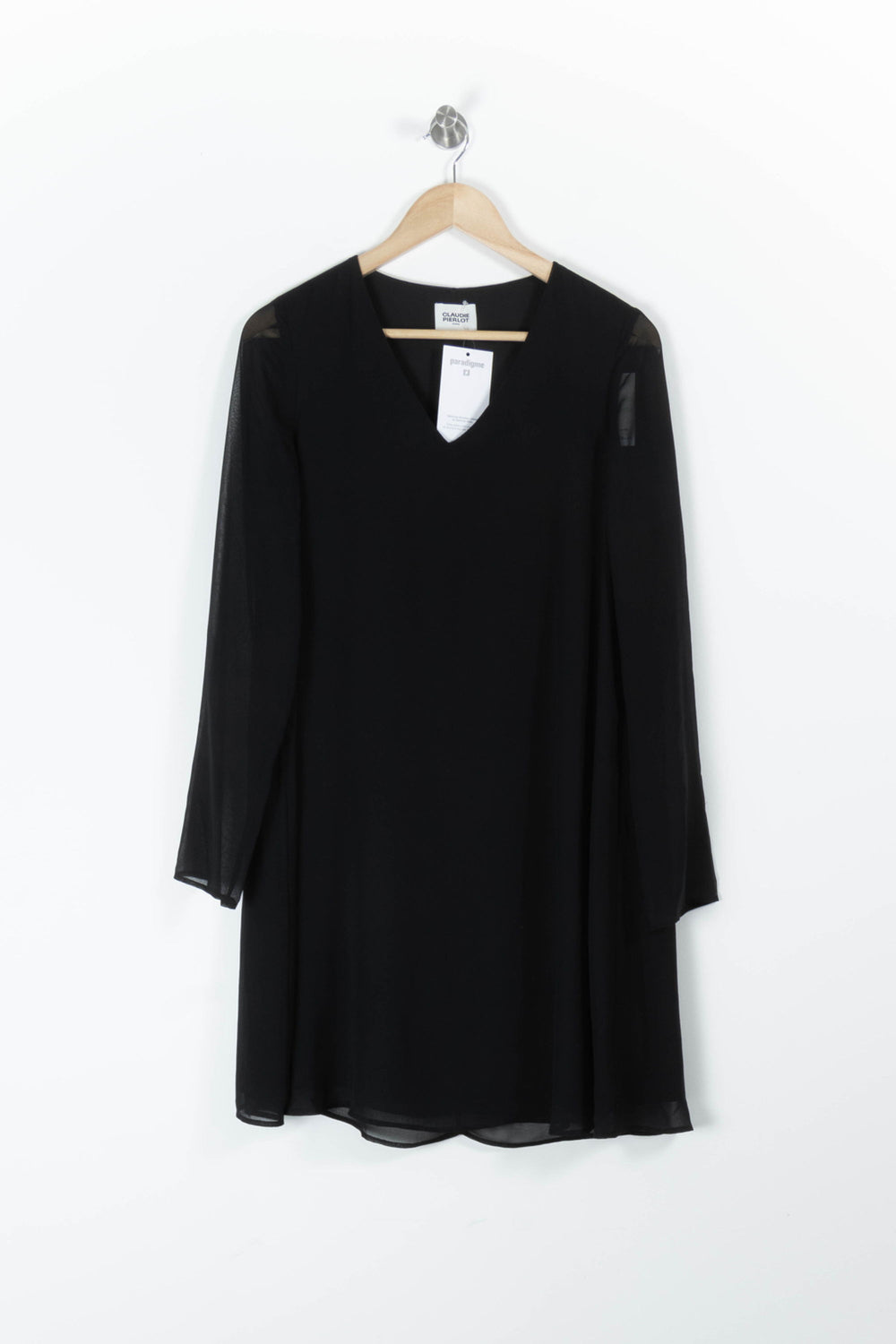 Robe Noire - Taille S/36 de la marque Claudie Pierlot | PARAD94304 - Vendu par Paradigme - Image 2