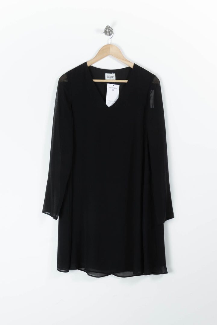 Robe Noire - Taille S/36 de la marque Claudie Pierlot | PARAD94304 - Vendu par Paradigme - Image 2