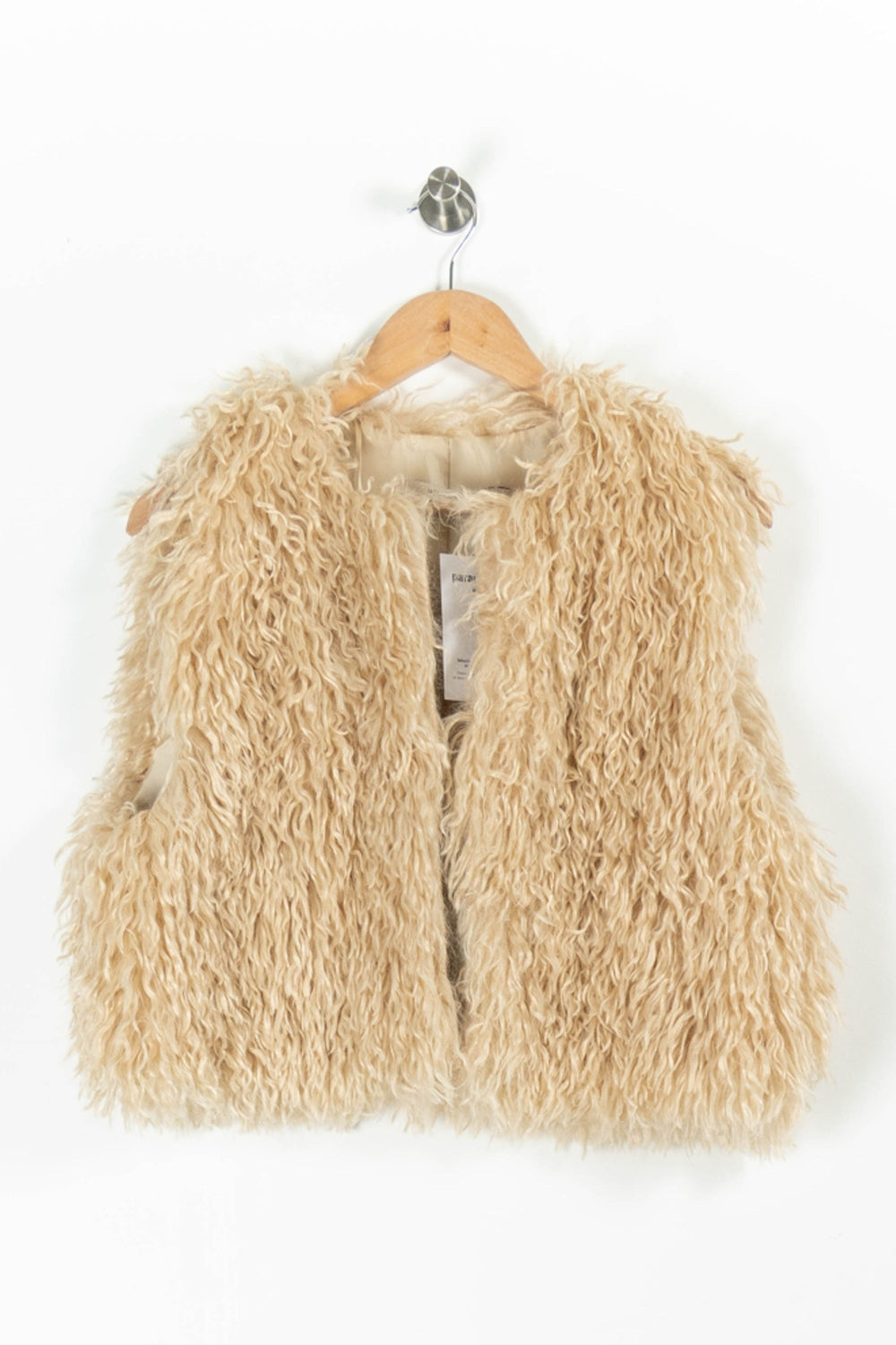 Gilet Sans Manches Beige - Taille M/38 de la marque La Fée Maraboutée | PARAD94305 - Vendu par Paradigme - Image 2