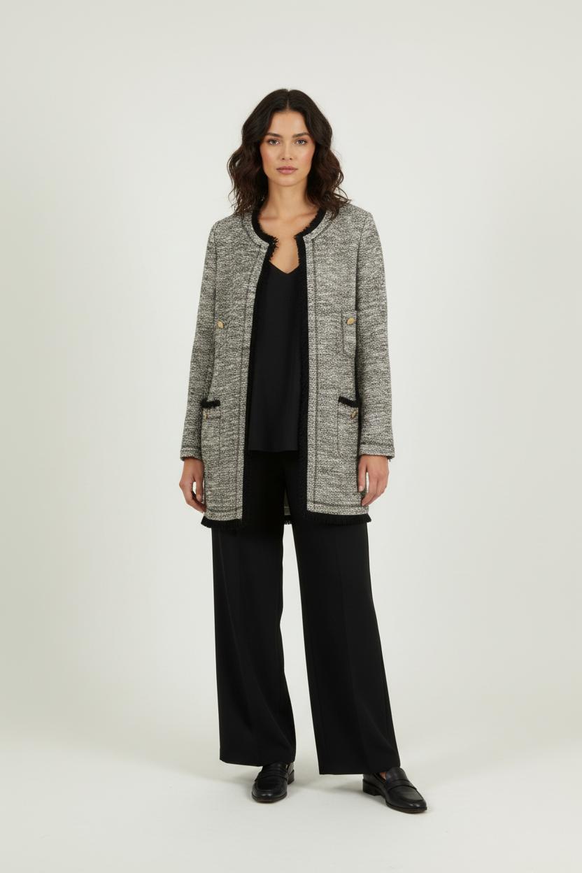 Veste Tweed Grise et Noire - Taille XXXL/46 de la marque Weill | PARAD94306 - Vendu par Paradigme - Image 1