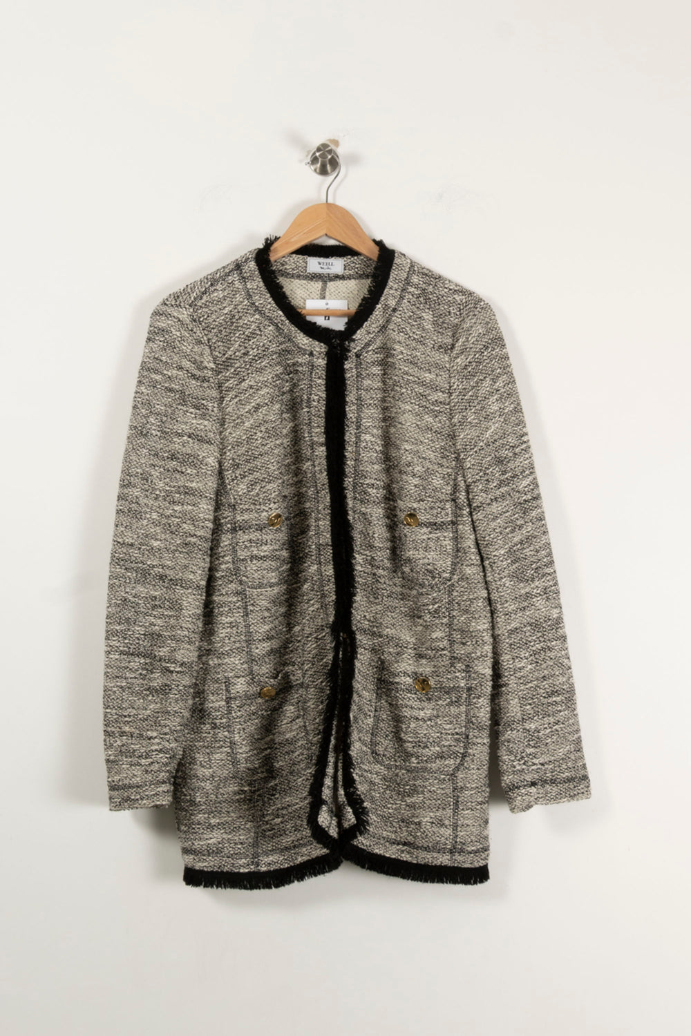 Veste Tweed Grise et Noire - Taille XXXL/46 de la marque Weill | PARAD94306 - Vendu par Paradigme - Image 2