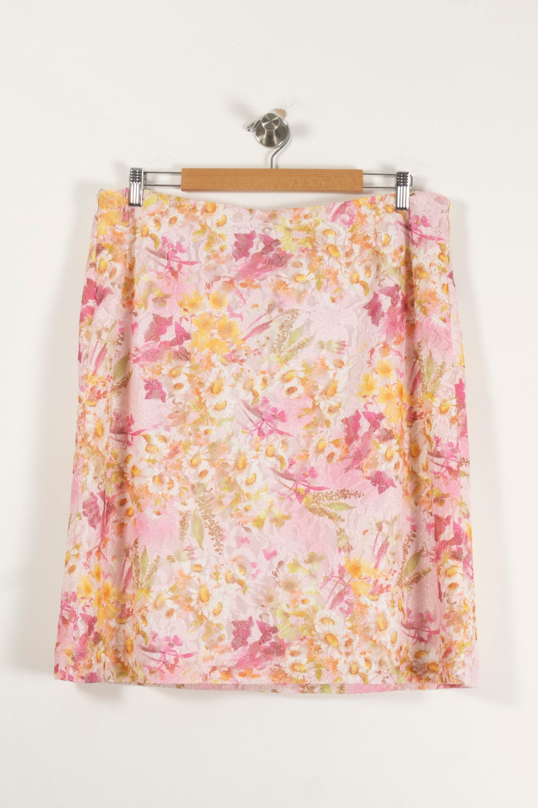 Jupe Fleurie Rose et Jaune - Taille XXXL/46 de la marque Weill | PARAD94307 - Vendu par Paradigme - Image 4