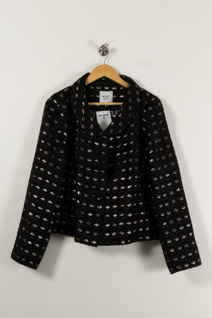 Veste Courte Noire - Taille XXXL/46 de la marque Weill | PARAD94309 - Vendu par Paradigme - Image 2