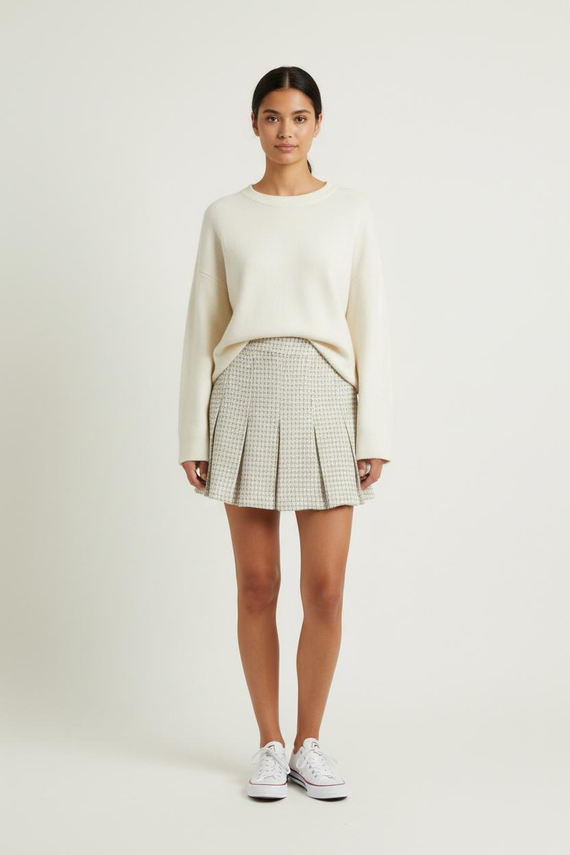 Jupe Plissée Beige - Taille S/36 de la marque Kookai | PARAD94315 - Vendu par Paradigme - Image 1