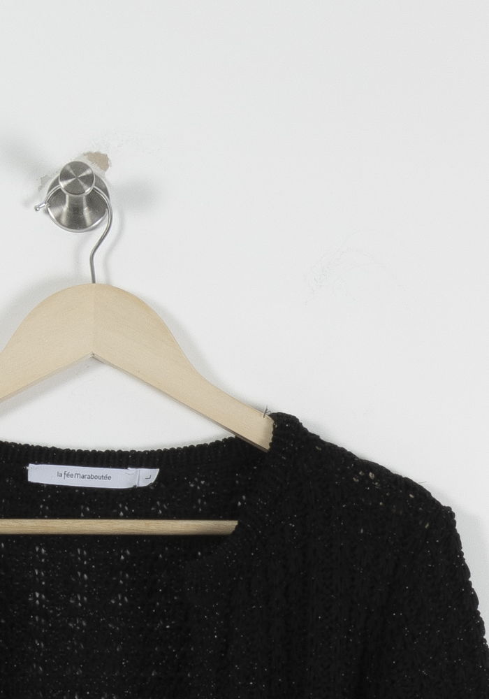 Gilet Noir - Taille L/40 de la marque La Fée Maraboutée | PARAD94327 - Vendu par Paradigme - Image 3
