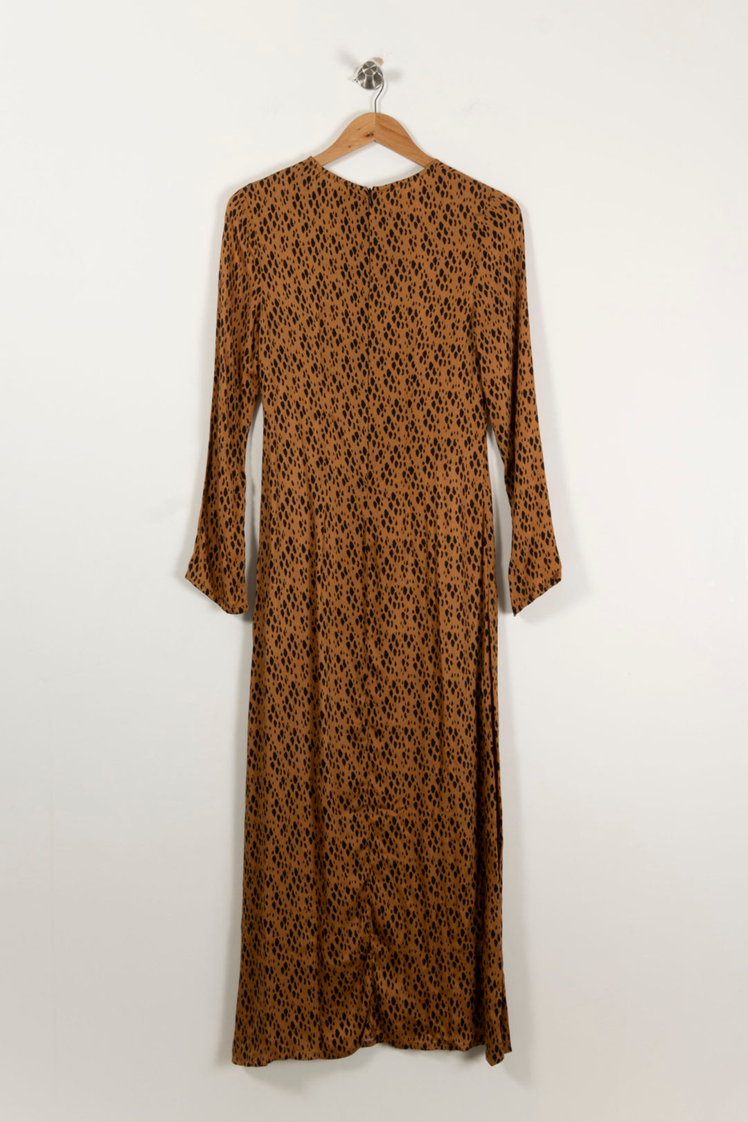 Robe Longue Marron et Noire - Taille XS/34 de la marque Bizance | PARAD94329 - Vendu par Paradigme - Image 4