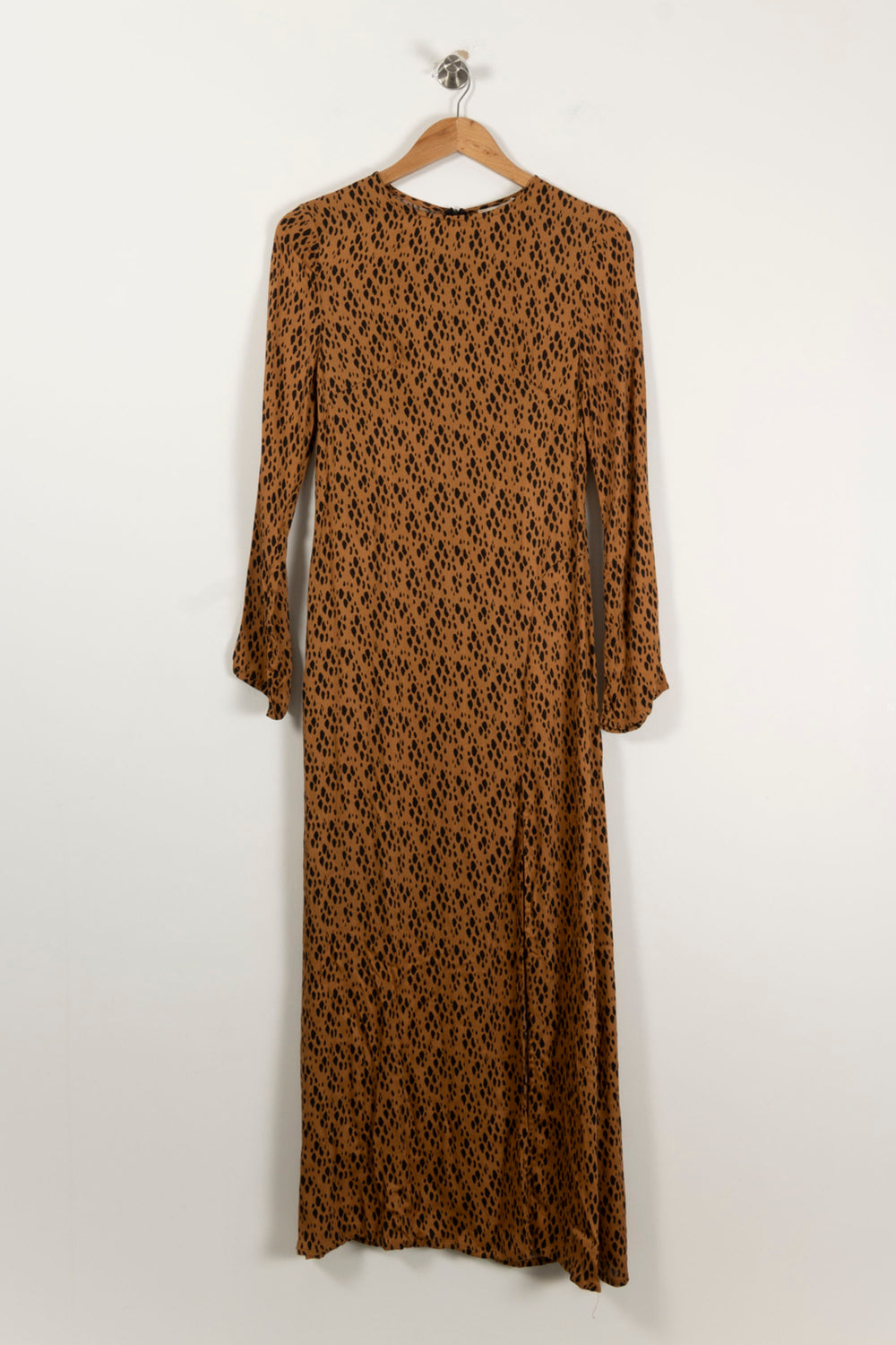 Robe Longue Marron et Noire - Taille XS/34 de la marque Bizance | PARAD94329 - Vendu par Paradigme - Image 2