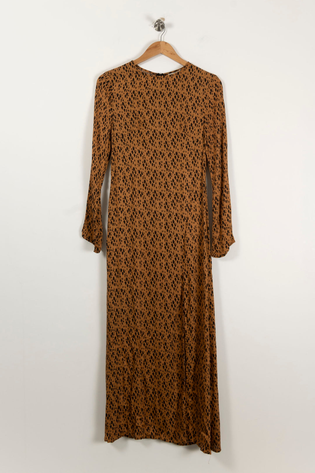 Robe Longue Marron et Noire - Taille XS/34 de la marque Bizance | PARAD94329 - Vendu par Paradigme - Image 2