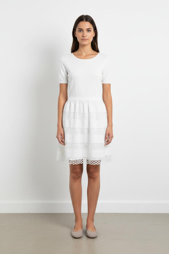 Robe en Dentelle Blanche - Taille M/38 de la marque Suncoo | PARAD94331 - Vendu par Paradigme - Image 1