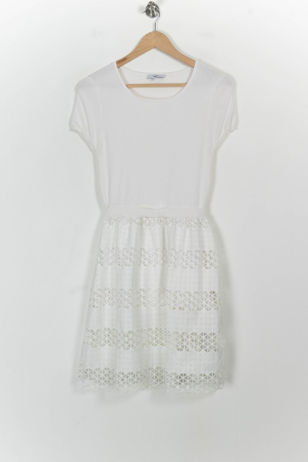 Robe en Dentelle Blanche - Taille M/38 de la marque Suncoo | PARAD94331 - Vendu par Paradigme - Image 2