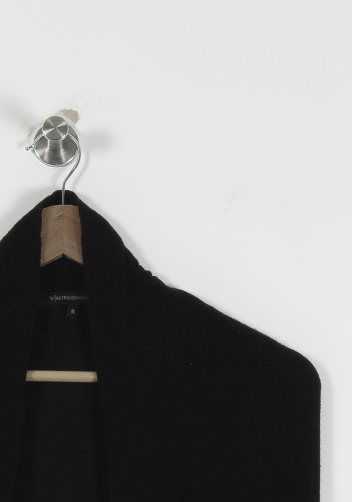 Gilet Noir - Taille XS/34 de la marque La Fée Maraboutée | PARAD94333 - Vendu par Paradigme - Image 3